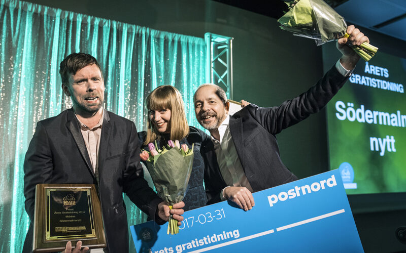 Gratistidningarnas gala med prisutdelning 2017